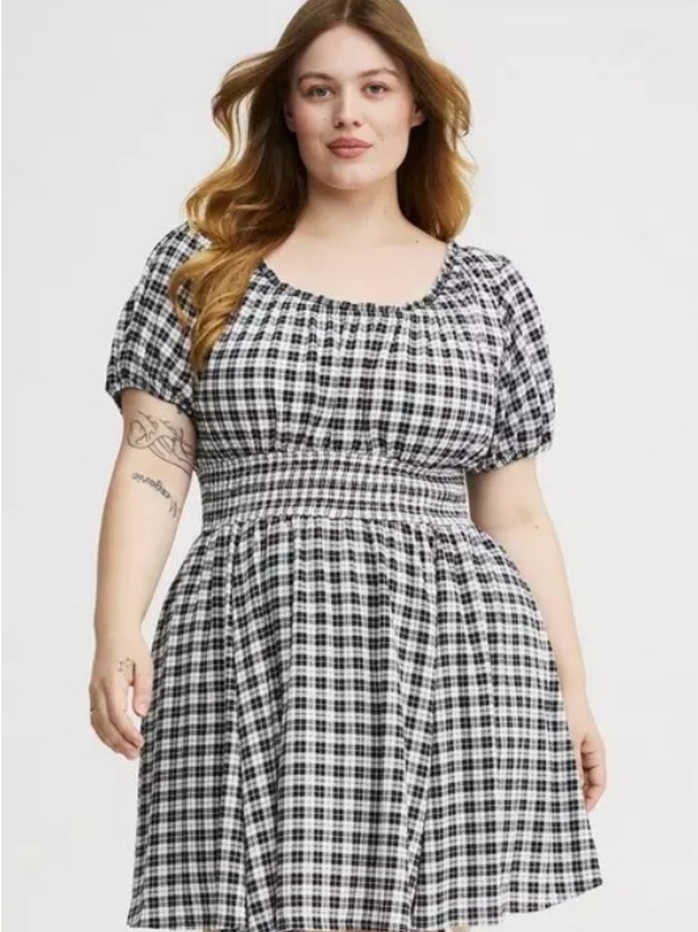 NWT Torrid Crinkle Gauze Puff Sleeve Romper